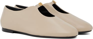 Tøj Givenchy Givenchy 4G Liquid Ballerina Flats Beige | BE500VE16Q257, 3