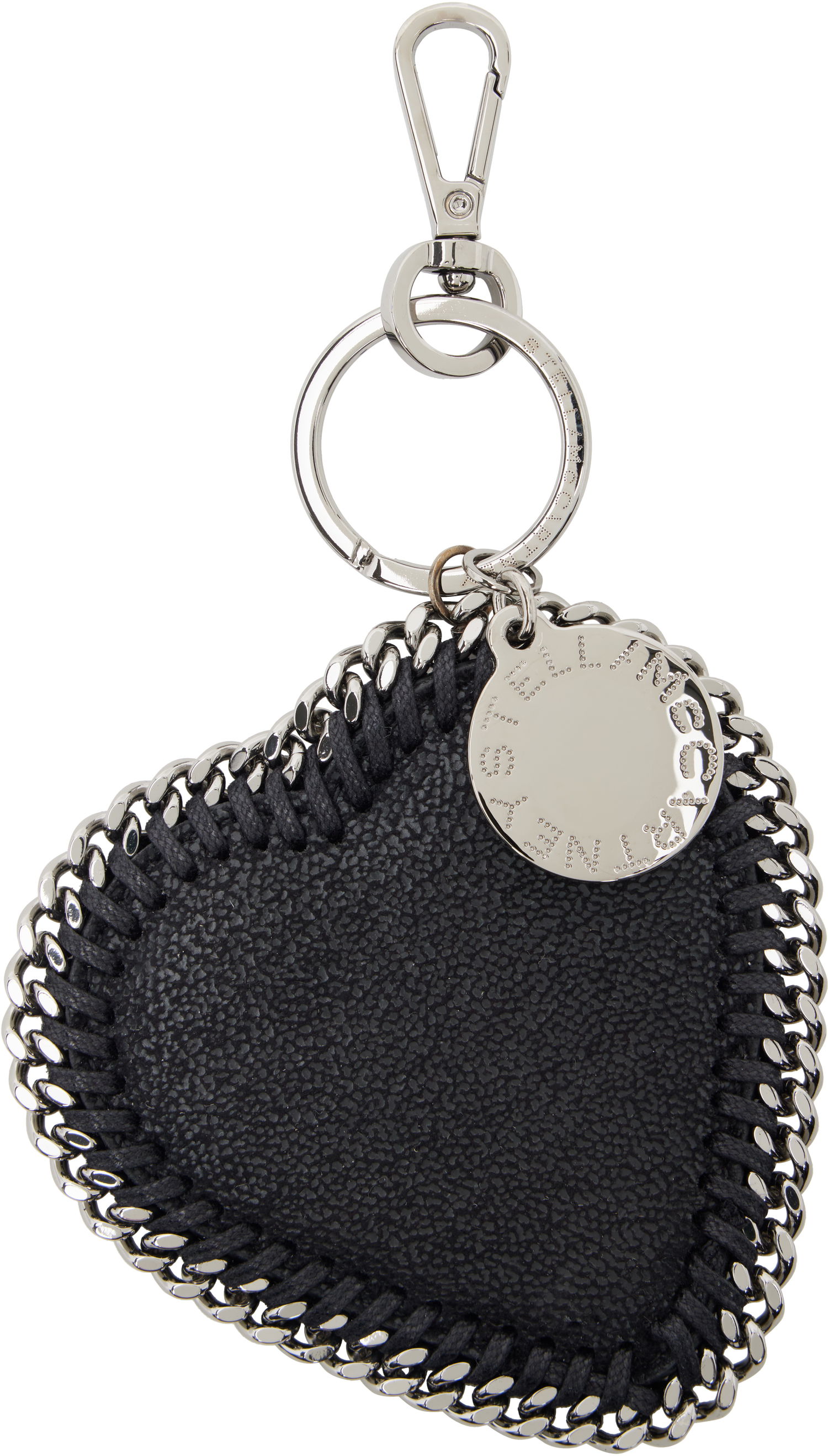 Nøgleringe Stella McCartney Stella McCartney Heart Charm Keychain Sort | 7V0106W9132, 0