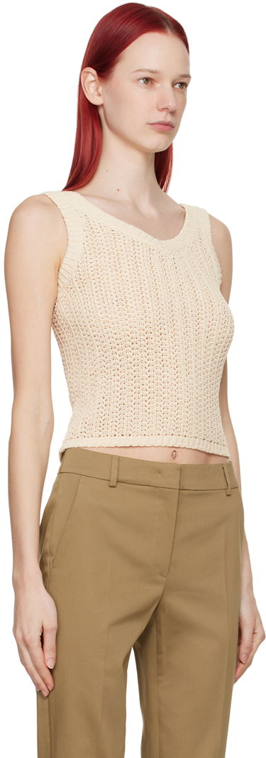 Sweater Max Mara Max Mara Women's Arrigo Knitted Tank Top Beige | 2411361032600, 1