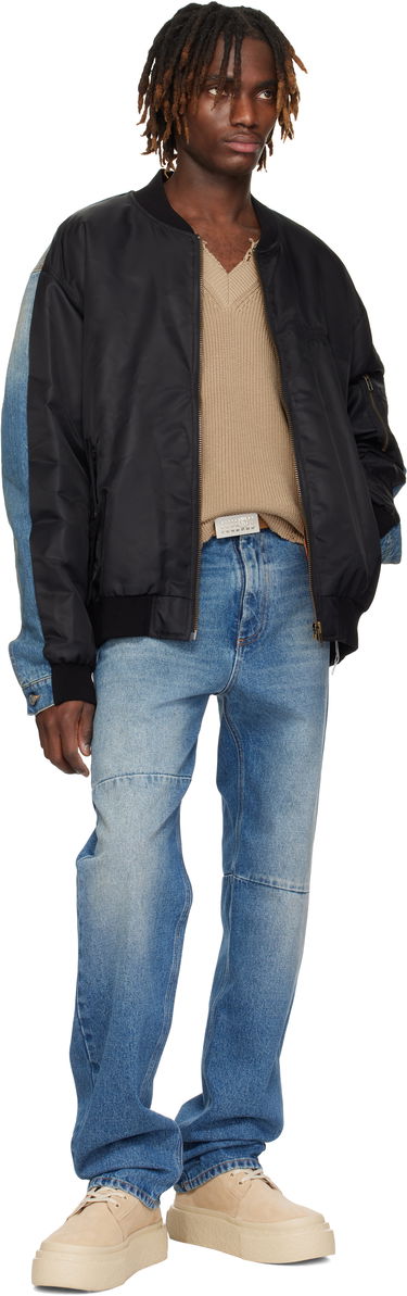 Bomberjakke Maison Margiela MM6 Maison Margiela Sports Denim Bomber Jacket Sort | SH0AM0044 MTN038, 3