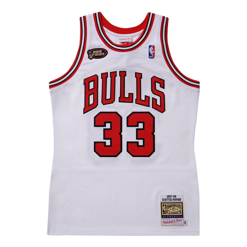 Jersey Mitchell & Ness Chicago Bulls Pippen #33 Basketball Jersey Hvid | AJY44952-CBU97SPIWHIT