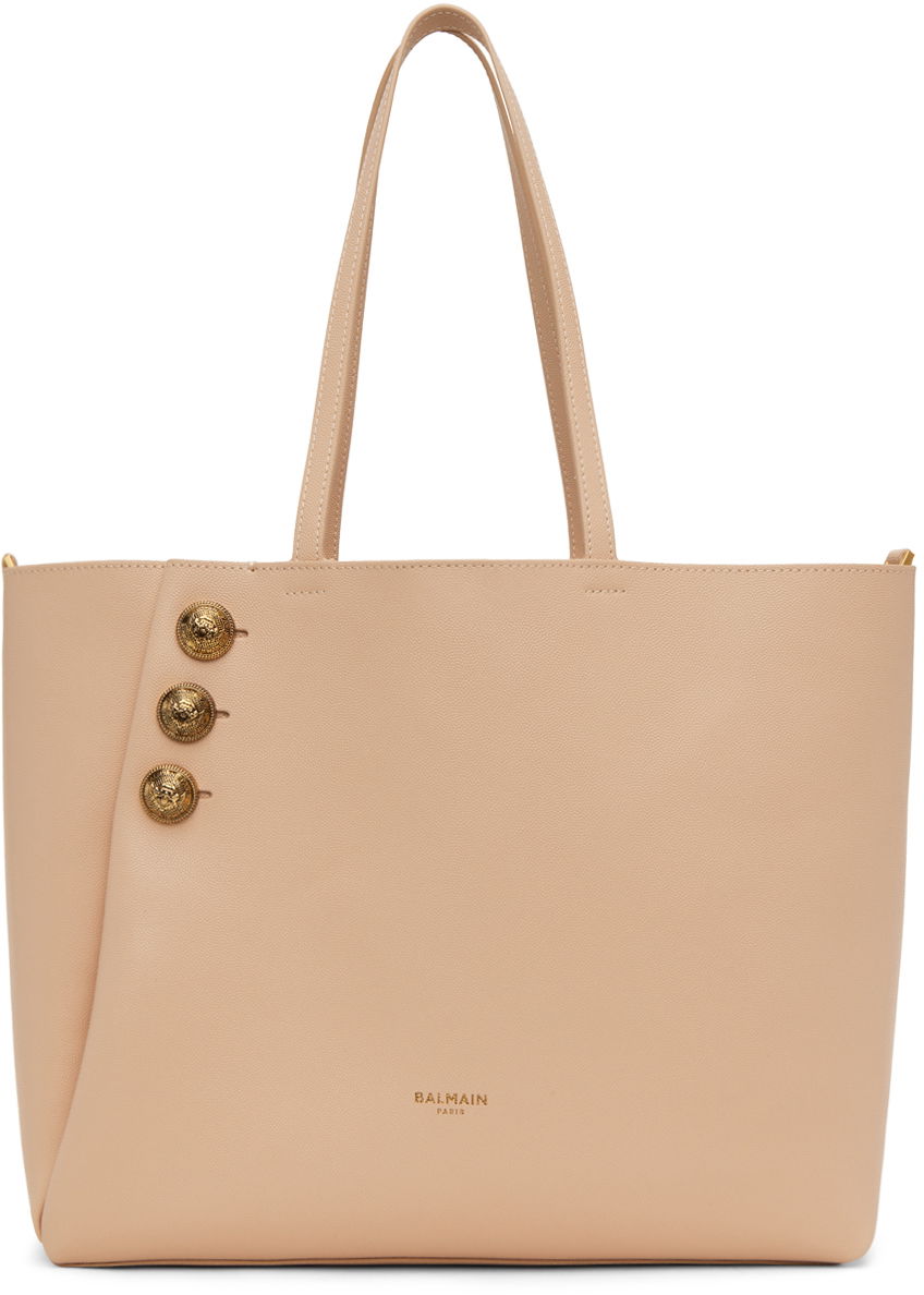 Mulepose Balmain Emblème Tote Bag Beige | CN1FE836LGSR, 0