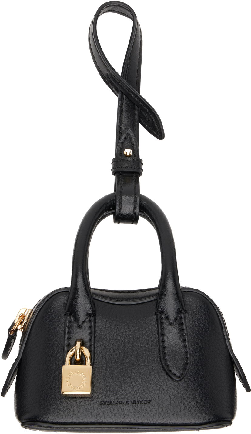 Nøgleringe Stella McCartney Stella McCartney Stella Ryder Charm Embossed Keychain Sort | 7V0134WP0533