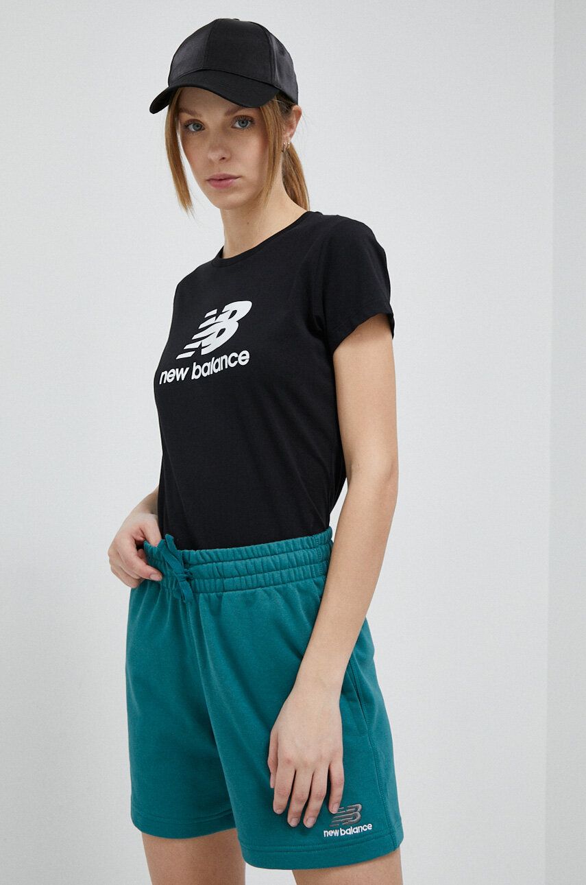 T-shirt New Balance T-shirt Sort | WT31546BK, 0