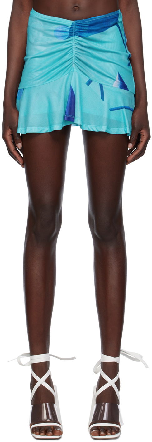Nederdel Miaou Miaou Alva Miniskirt Blå | 4023PM2BLO, 0