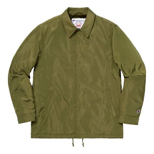 Vindjakke Supreme Coaches Label Jacket Grøn | SUP-FW18-367