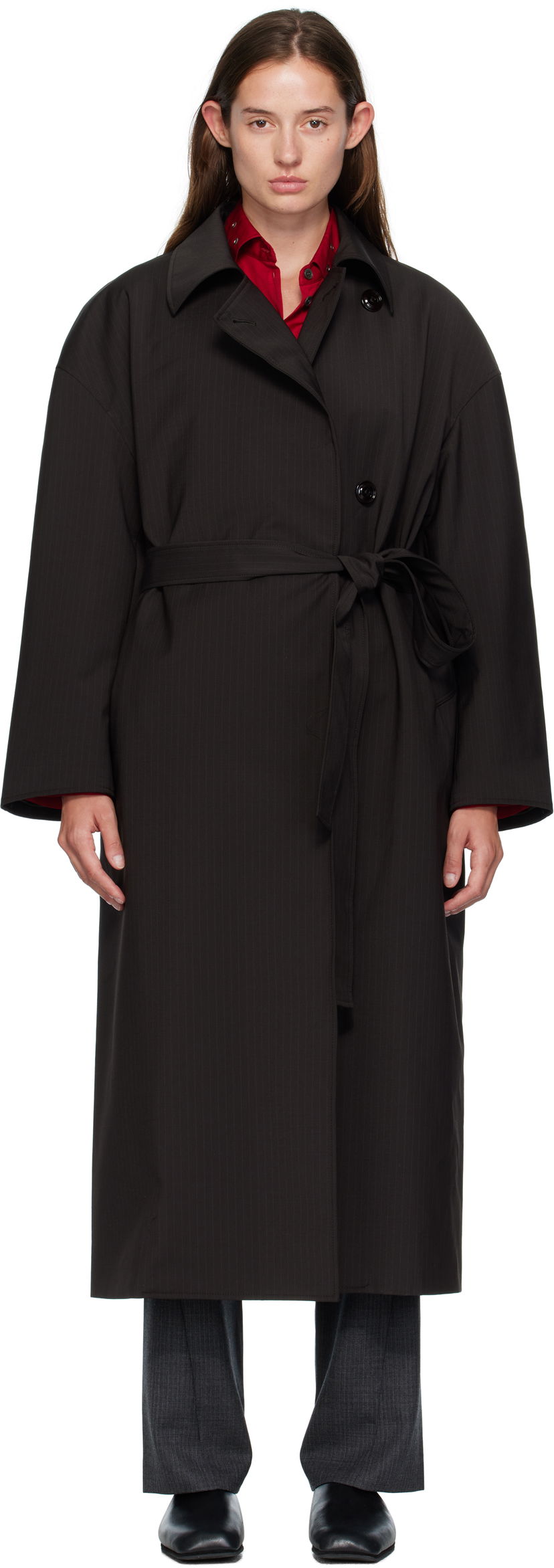 Frakker OUR LEGACY OUR LEGACY Pinstripe Court Coat Sort | W4251CC