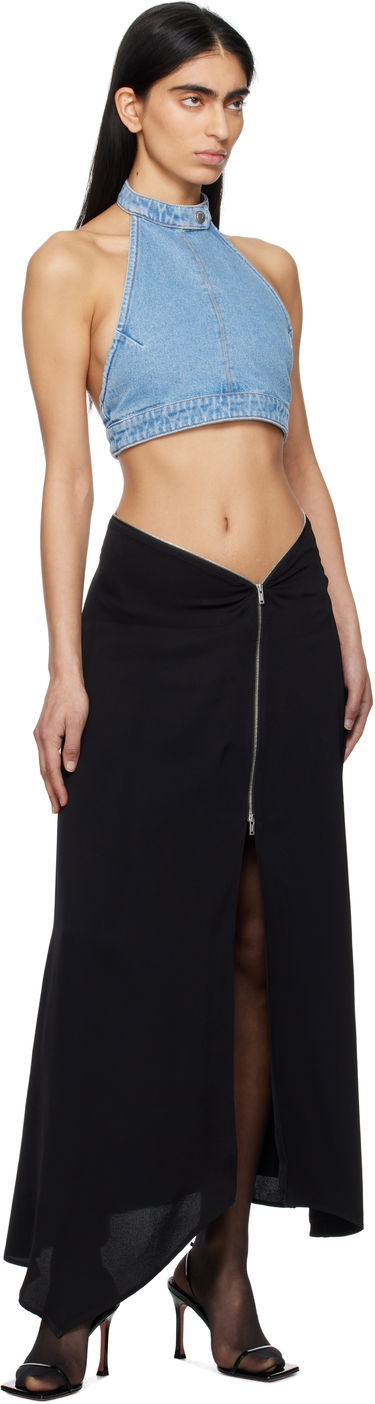 Nederdel Nanushka Nanushka Zella Maxi Asymmetrical Zip Skirt Sort | NW25RSSK19299, 3
