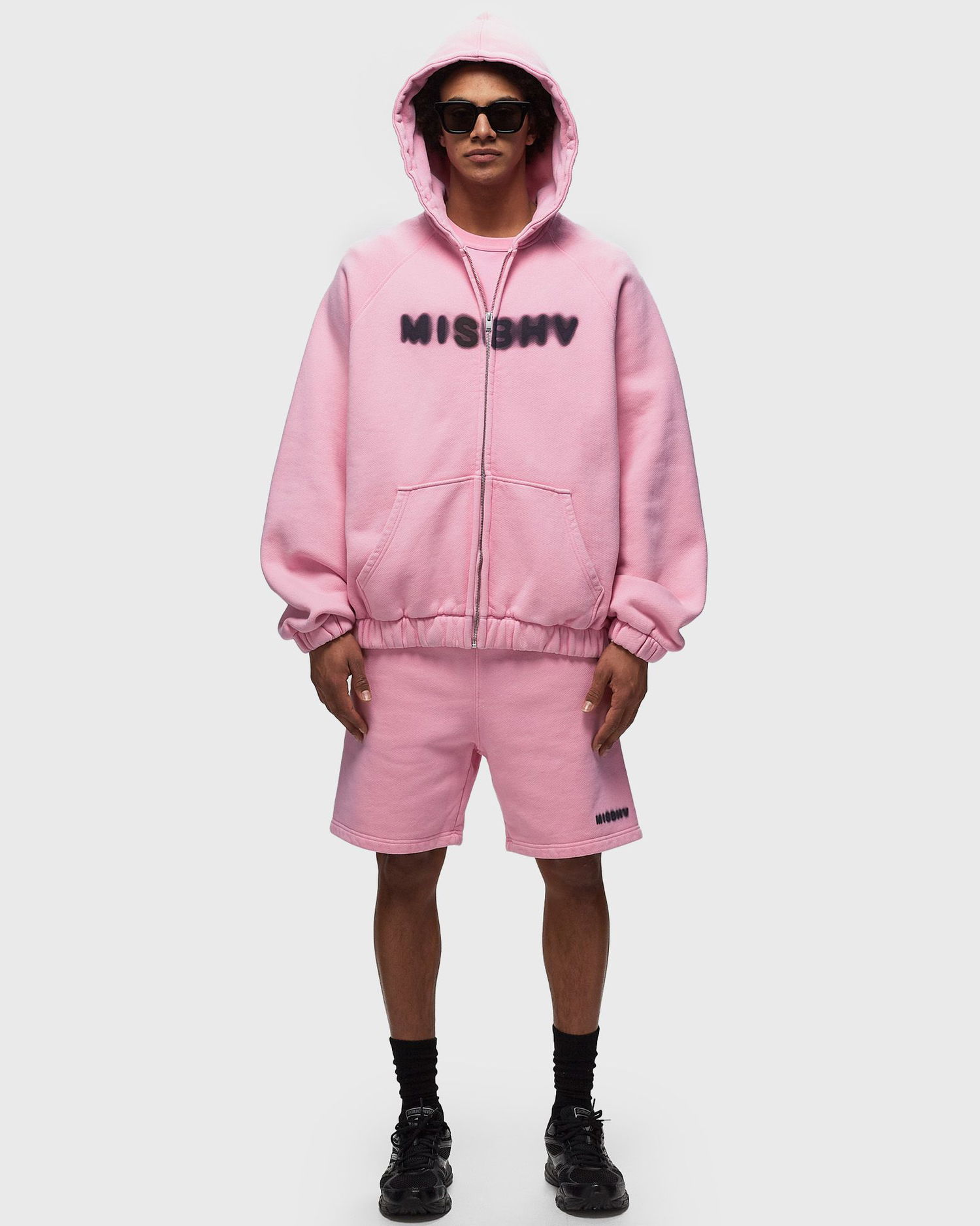 Sweatshirt MISBHV Community Zipped Hoodie Lyserød | 240M221, 1
