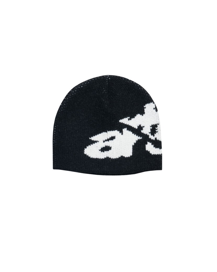 Beanie Arte Antwerp Arte Antwerp Ripped Side Beanie Sort | AW25-154AC-BLK