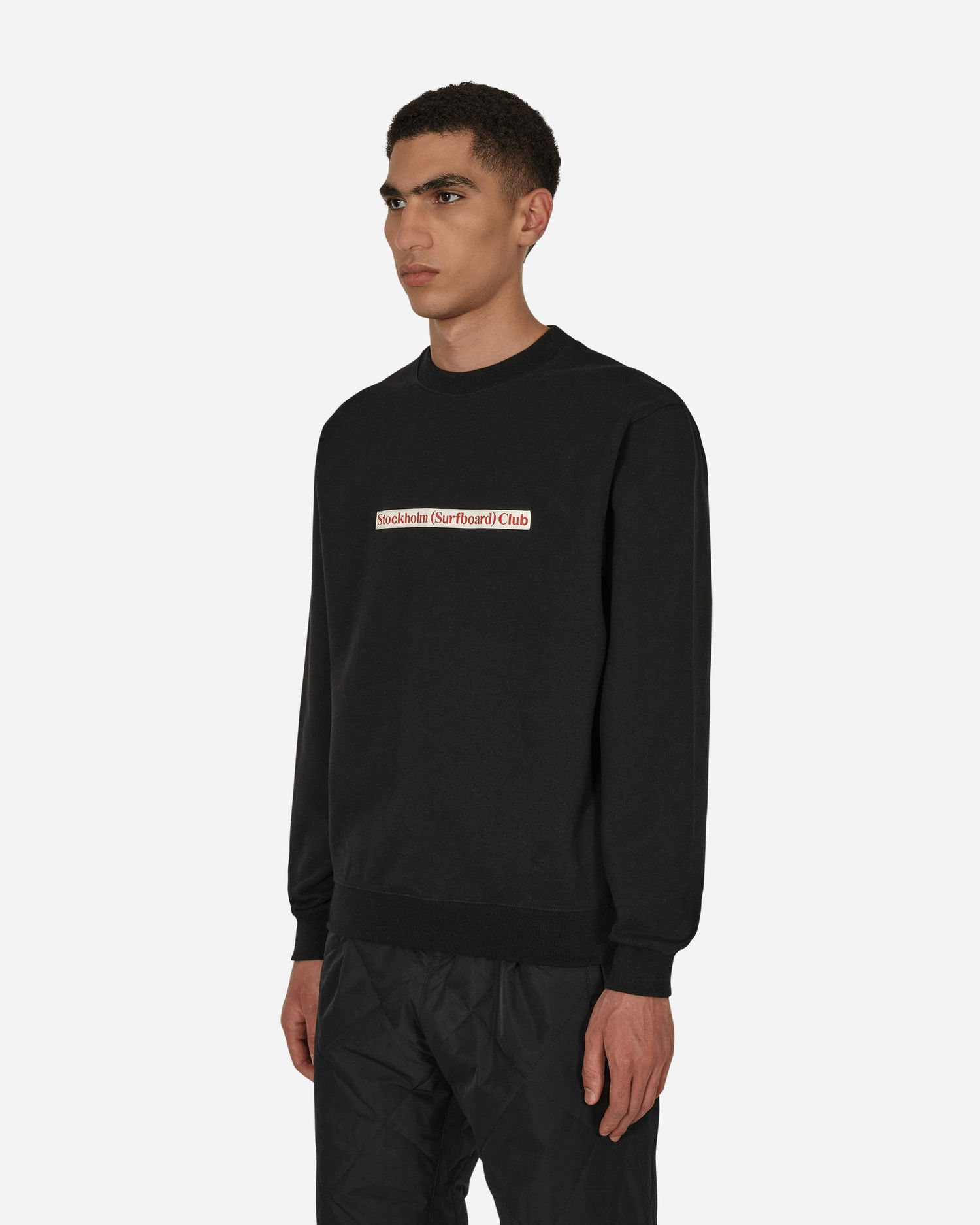 Sweatshirt Stockholm (Surfboard) Club Logo Crewneck Sweatshirt Sort | MU1B90 001, 1