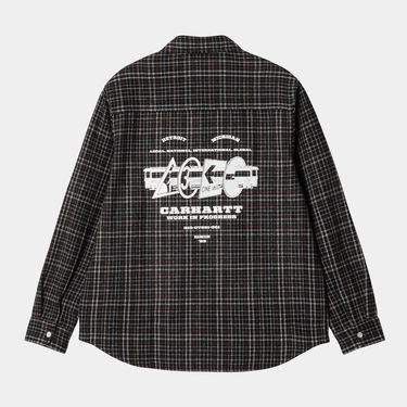 Skjorte Carhartt WIP Carhartt WIP Runaway Millett Long Sleeve Shirt Brun | I034383_4, 4