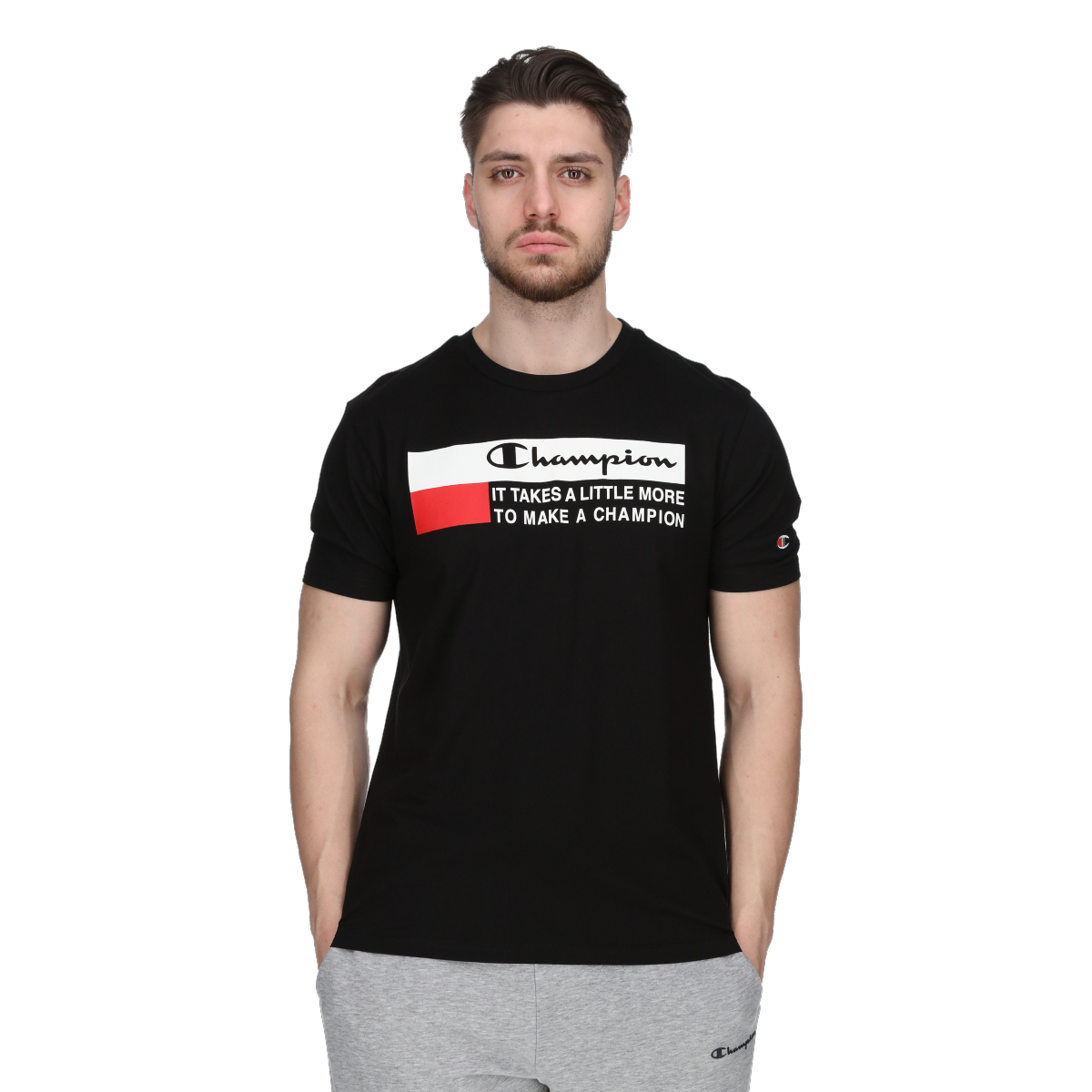 T-shirt Champion Graphic Crewneck T-Shirt Sort | 221501-KK001, 0