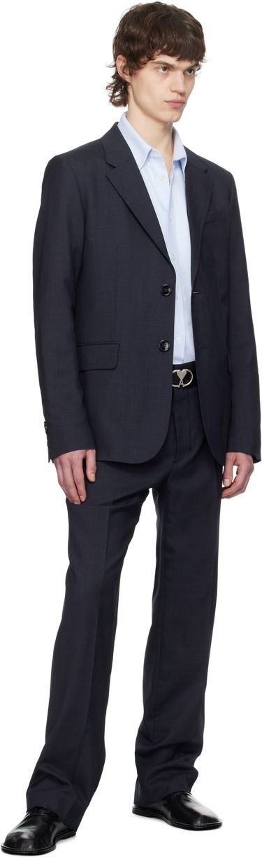 Bukser AMI AMI Paris Two Buttons Wool Blazer Mørkeblå | HBV008.WV0043, 3