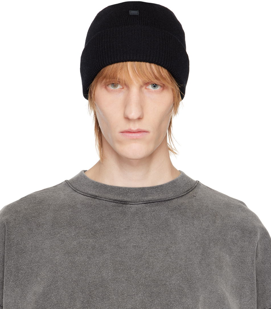 Beanie Acne Studios Patch Beanie Sort | C40271-, 0