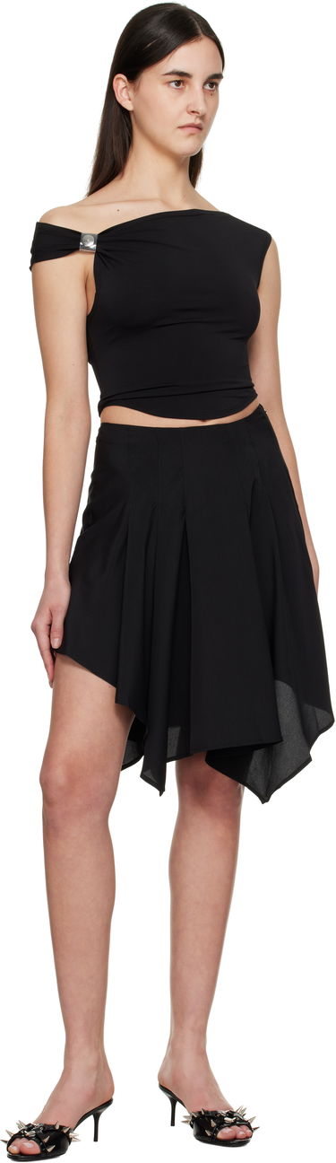 Crop top Miaou Miaou Arielle Off Shoulder Top Sort | 7125SVIBLK, 3
