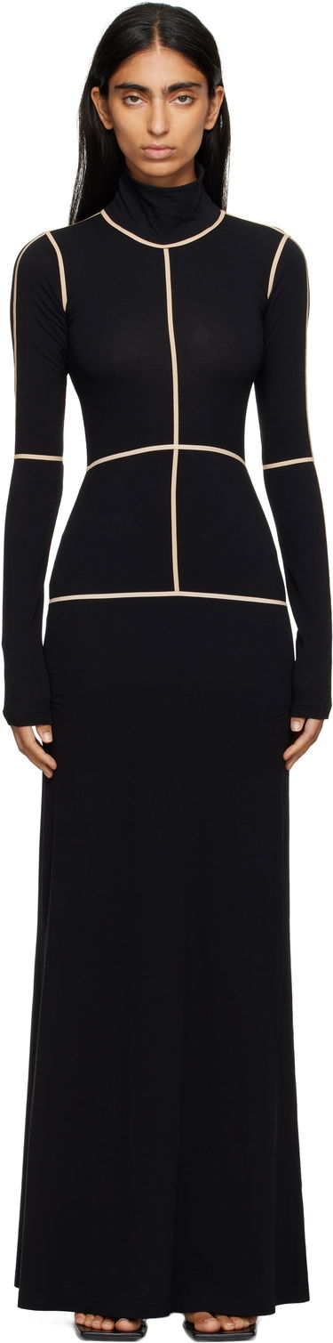 Kjole Maison Margiela MM6 Maison Margiela Taped Seam Maxi Dress Sort | S52DG0028 M20125, 0