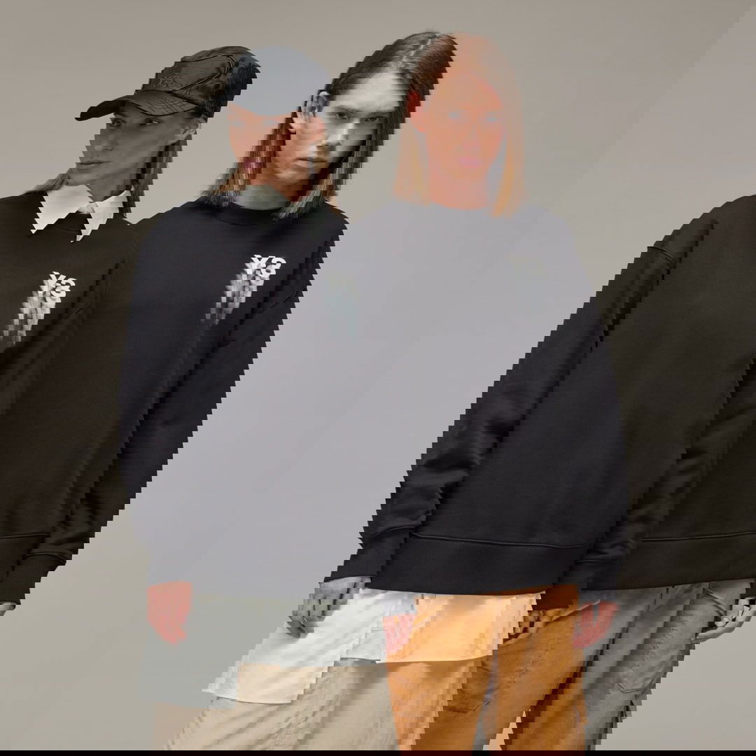 Sweatshirt Y-3 Graphic Crew Sweat Sort | IZ3171, 0