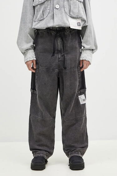 Cargo bukser Maison MIHARA YASUHIRO Satin Cargo Pants Sort | J13PT171, 0