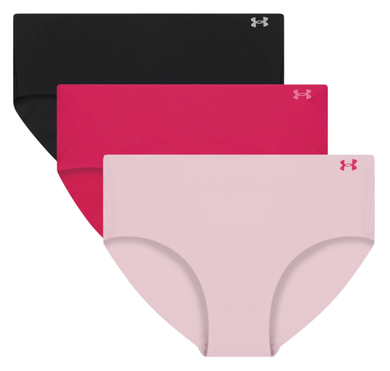 Trusser Under Armour Under Armour Pure Stretch No Show Hipster Panties, 3-Pack Flerfarvet | 1383895-681, 0