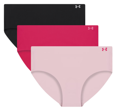 Trusser Under Armour Under Armour Pure Stretch No Show Hipster Panties, 3-Pack Flerfarvet | 1383895-681, 0