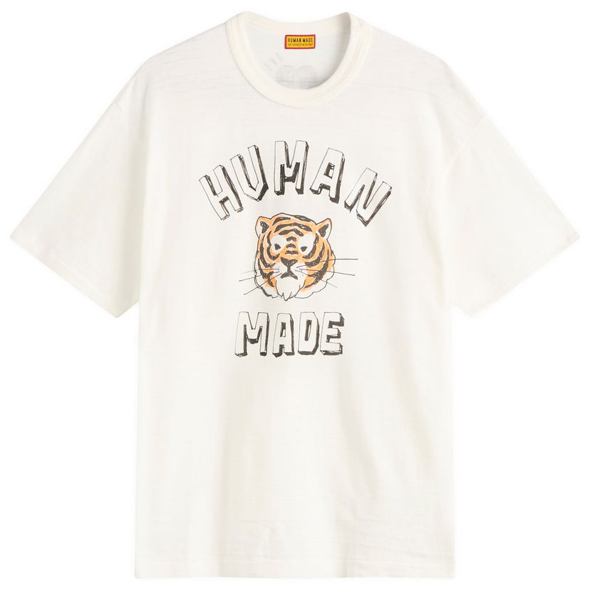 T-shirt Human Made Human Made Drawn Tiger Graphic T-Shirt, Size Large Hvid | HM30TE019-WHT