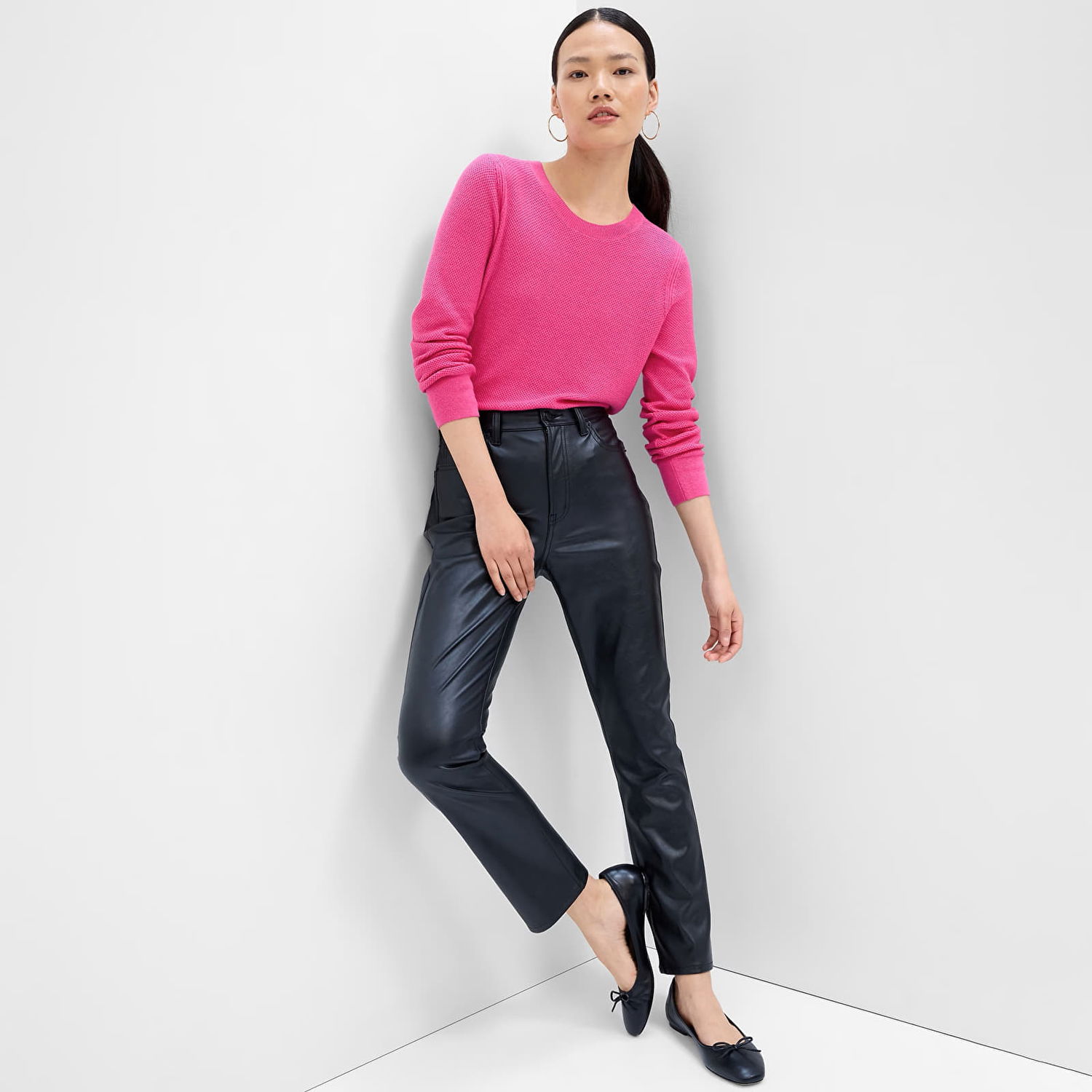 Sweater GAP Sweater Bella Crew Standout Pink M Lyserød | 745505-01, 0