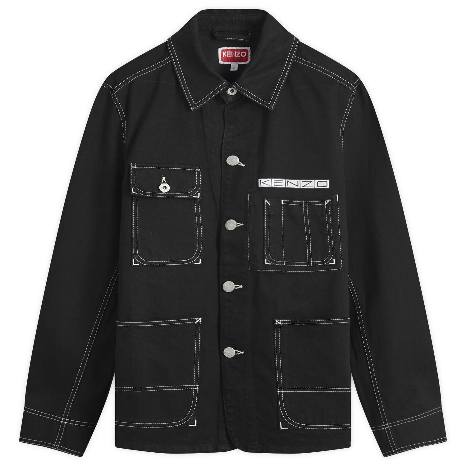 Jakke KENZO Men's Business Denim Jacket in Black, Size Small | END. Clothing Sort | FE65DV1126C1-BM, 0