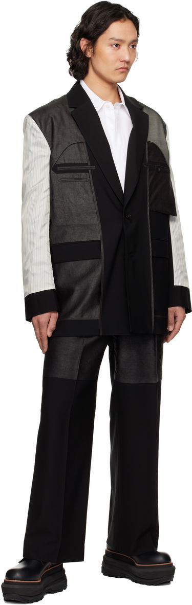 Frakker Feng Chen Wang Feng Chen Wang Deconstruction Patchwork Blazer Sort | FUS19JK02, 3