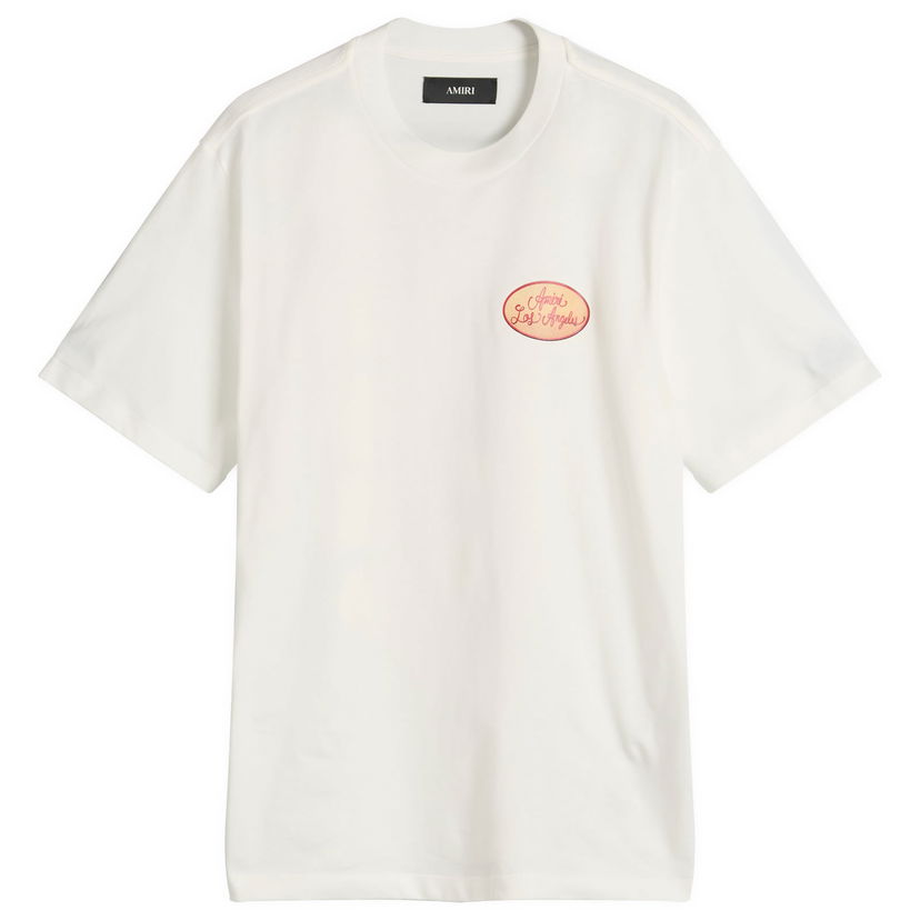 T-shirt AMIRI AMIRI Station Patch T-Shirt, Size Large Hvid | AMJYTE1201-Ivory