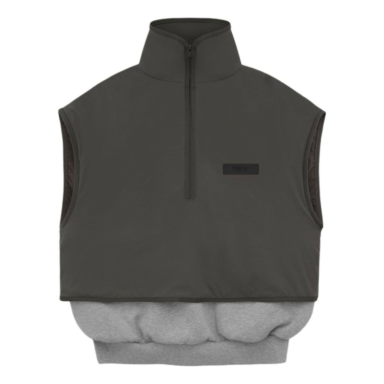 Vest Fear of God Essentials Fleece Mockneck Vest Grå | 202SP244293F, 0