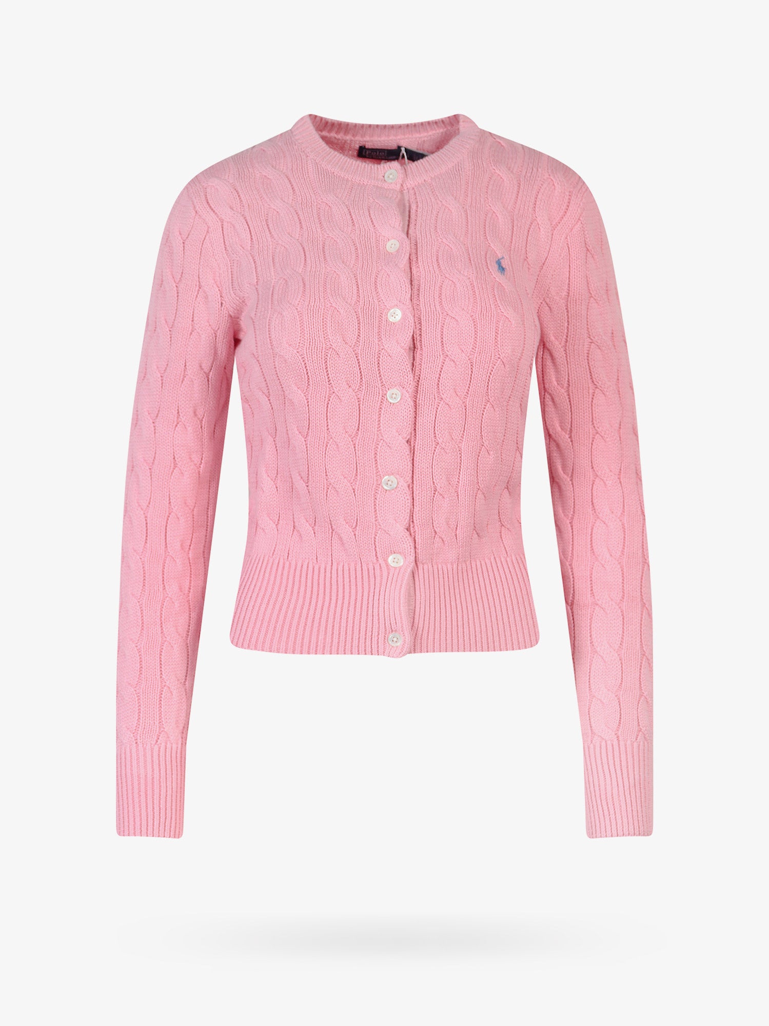 Sweater Polo by Ralph Lauren Pink Cable Knit Cardigan Lyserød | 211891643004, 0