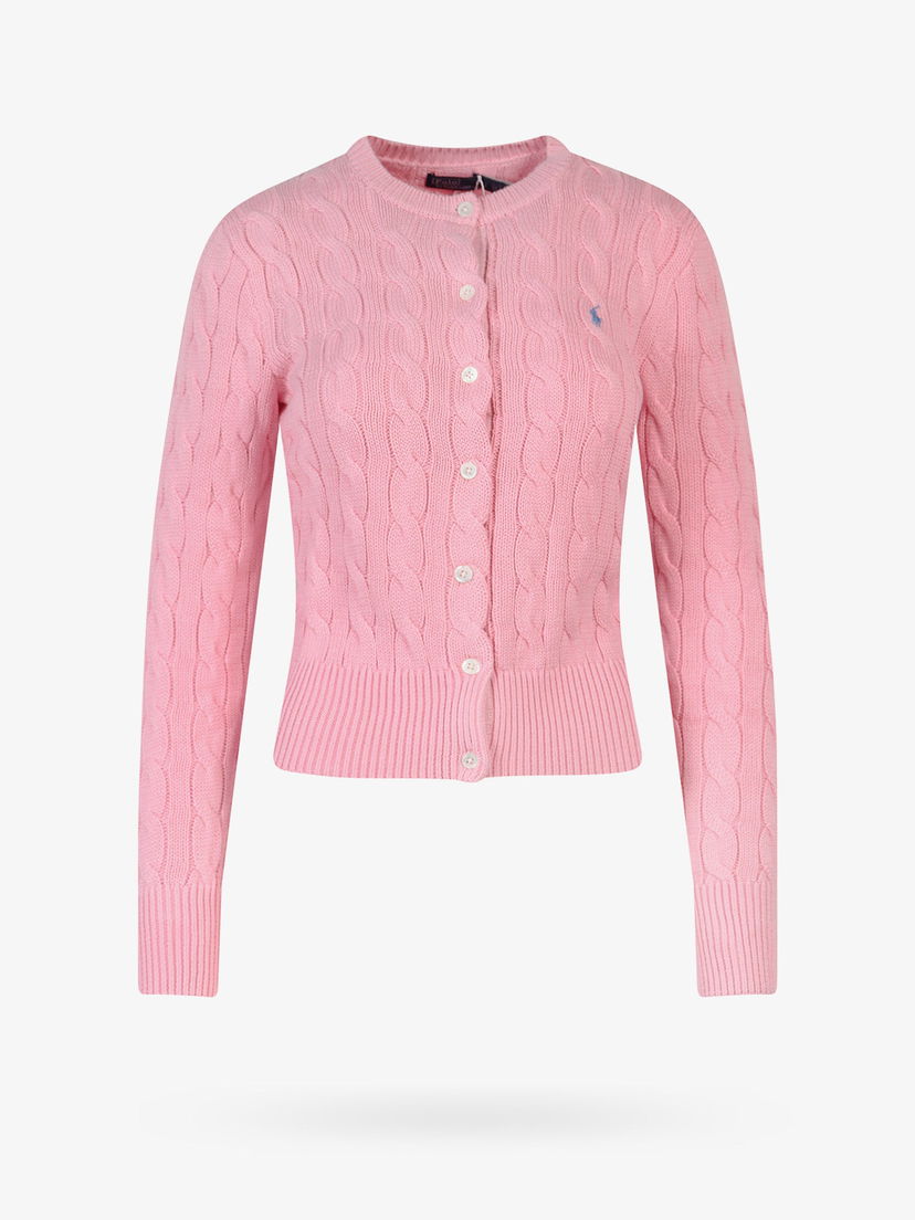 Sweater Polo by Ralph Lauren Pink Cable Knit Cardigan Lyserød | 211891643004