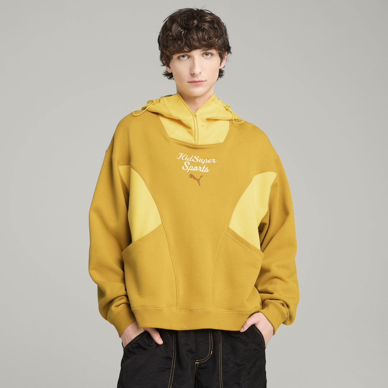 Sweatshirt Puma KIDSUPER Progressive Hoodie Gul | 630932_62, 0