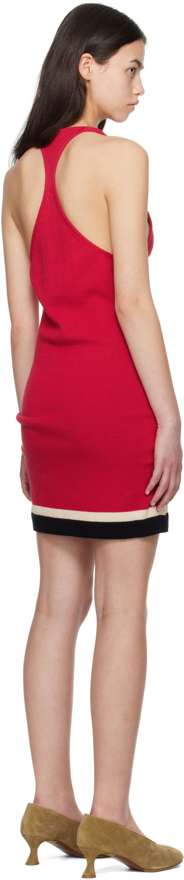 Kjole Bode Bode Port Knit Minidress Rød | WRS25KT029, 2