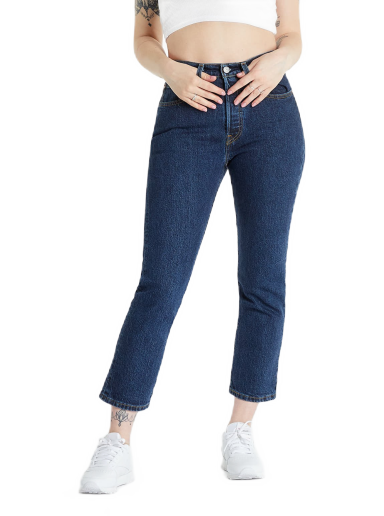 Jeans Levi's 501 Crop Salsa Stonewash Mørkeblå | 36200-0179