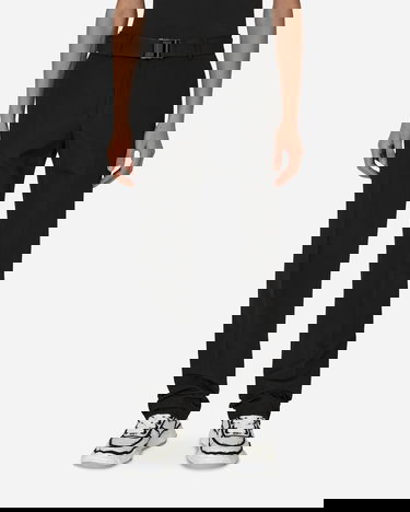 Bukser Off-White Buckle Dry Wool Slim Pants Sort | OMCA214F22FAB002 1000, 0