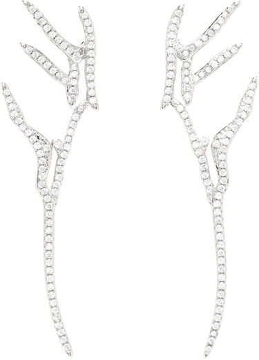 Øreringe Collina Strada Collina Strada Crystal Wing Earrings Hvid | XX1096, 0