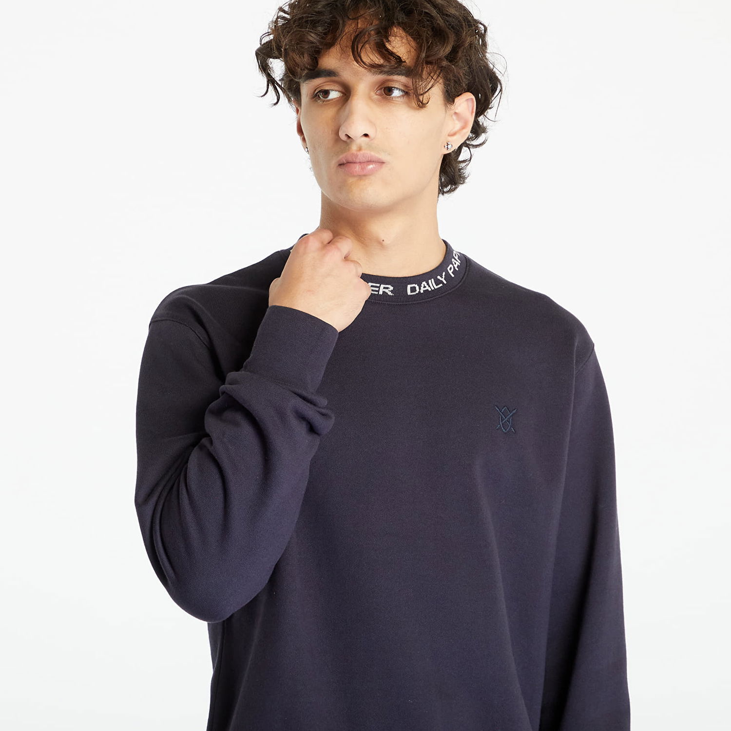 Sweater DAILY PAPER Erib Sweater Deep Navy Mørkeblå | 2322047, 1