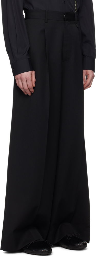 Bukser Simone Rocha Simone Rocha Wide Leg Trousers Sort | 4118 1217, 1