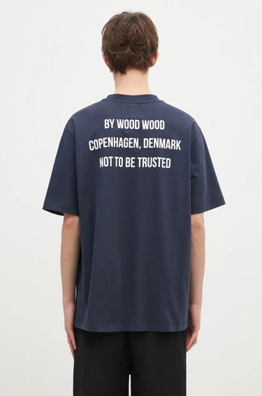 T-shirt WOOD WOOD Wood Wood Asa Not To Be Trusted T-Shirt Mørkeblå | 10325706.2222, 2