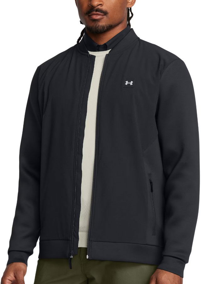 Bomberjakke Under Armour Under Armour UA Drive Pro Storm Hybrid Full-Zip Jacket Sort | 1387117-001