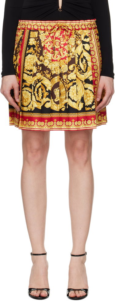Nederdel Versace Versace Barocco 92 Foulard Silk Miniskirt Flerfarvet | 1020295_1A15215, 0