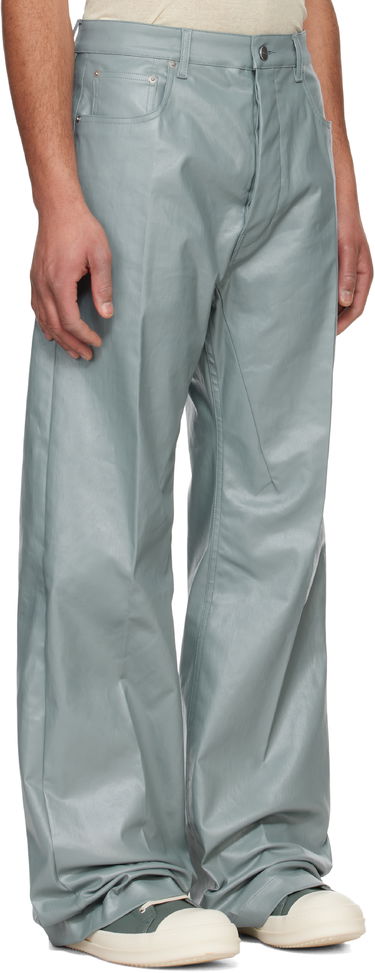 Bukser Rick Owens Rick Owens Hollywood Geth Leather Trousers Grøn | RU01E5333 SCT, 1