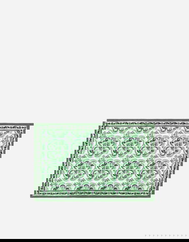 Tilbehør Dolce & Gabbana Dolce & Gabbana Set of 2 Cotton Sateen Pillowcases with Green Tile Print Grøn | TCES02TCAKFUV009, 0