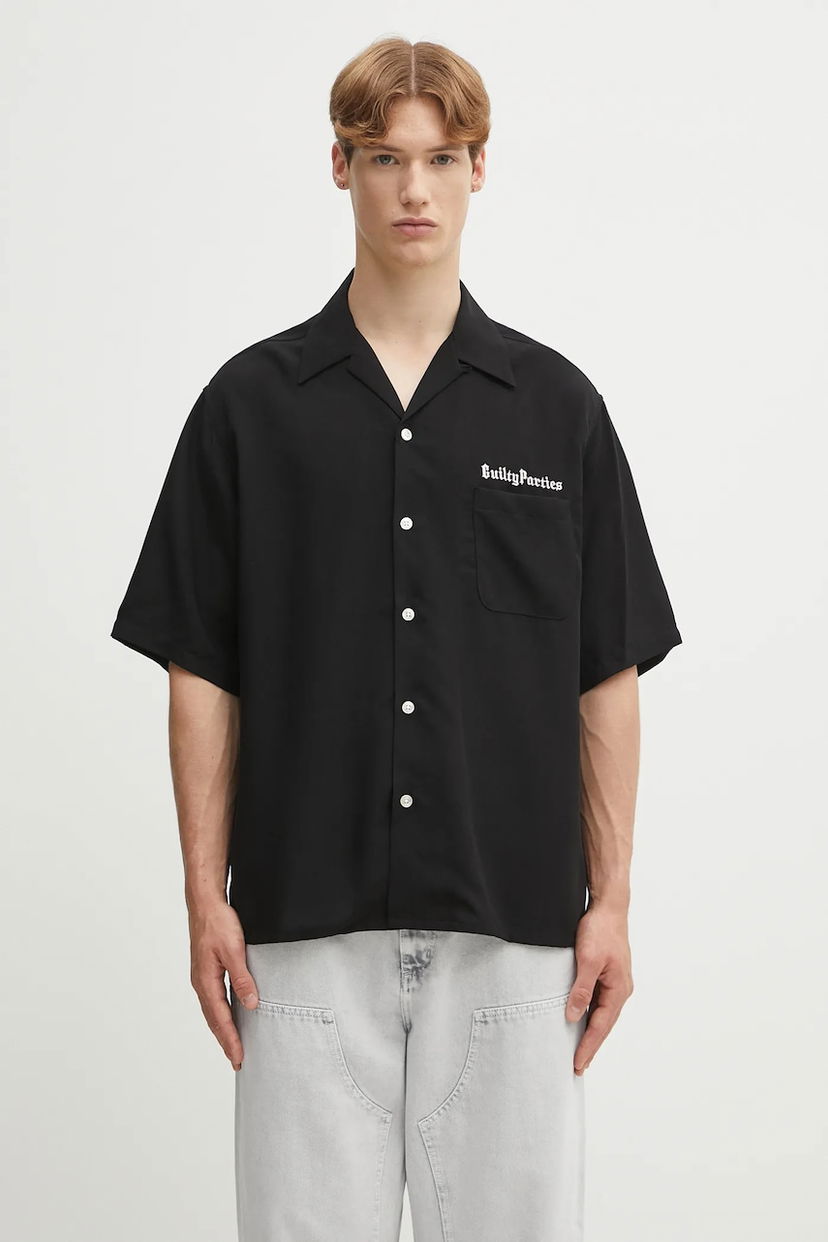 Skjorte WACKO MARIA Wacko Maria 50'S Shirt Relaxed Fit Sort | 25SS.WMS.OC06