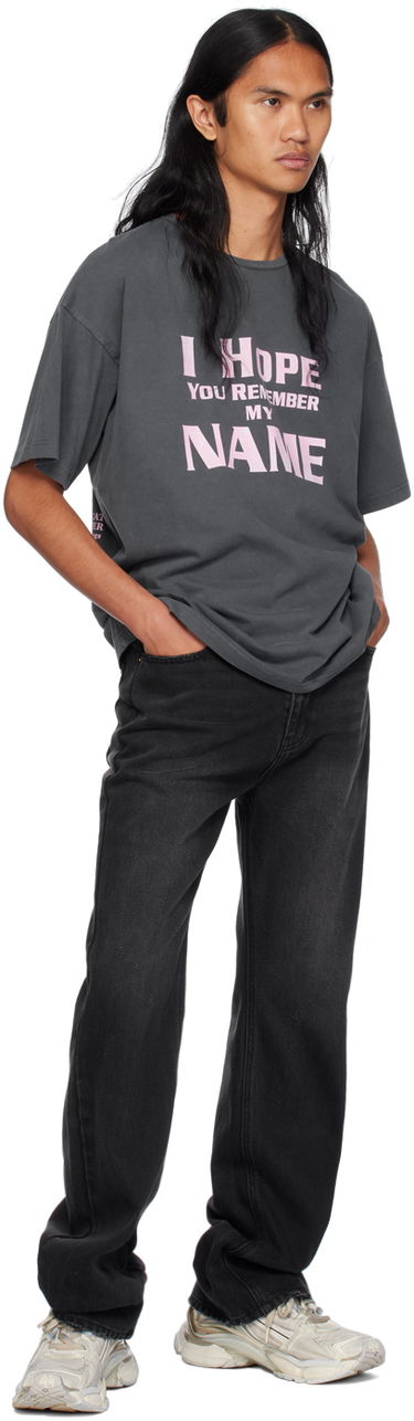 T-shirt We11done We11done Lettering T-Shirt Grå | WD-TT2-24-761-U-CH, 3