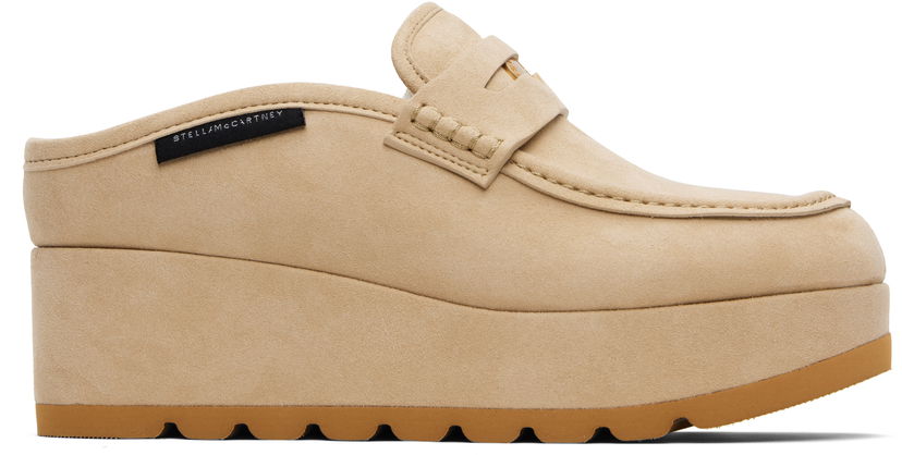 Sneakers og sko Stella McCartney Stella McCartney Sneak-Elyse Platform Loafers Beige | 810557W0IK0