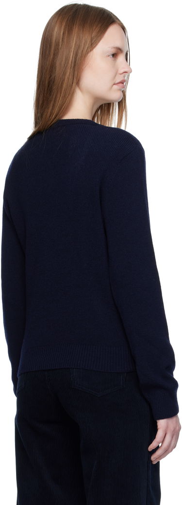 Sweater A.P.C. A.P.C. Anae V-Neck Sweater Mørkeblå | WOASA-F23429, 2