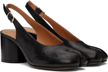Sneakers og sko Maison Margiela Maison Margiela Tabi Leather Slingback Heels Sort | S58WL0210 P3753, 3